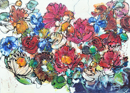 Janet Timmerije + Bunch of flowers